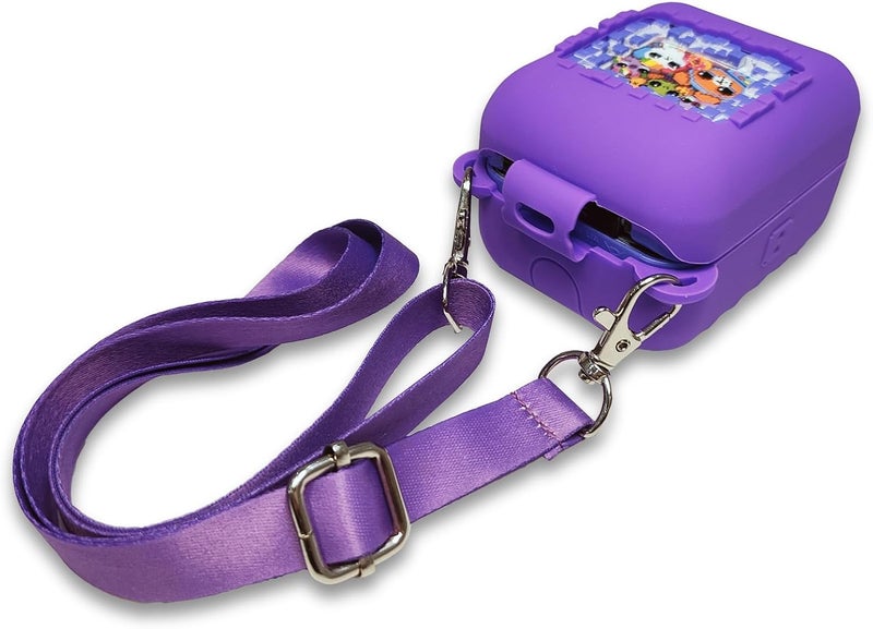 JCHPINE Silicone Cover Case for Bitzee Interactive Digital Pet and Case, Protective Skin Sleeve for Bitzee Virtual Electronic Pets Accessories (for Original 15 Animals) (Purple) - Image 5